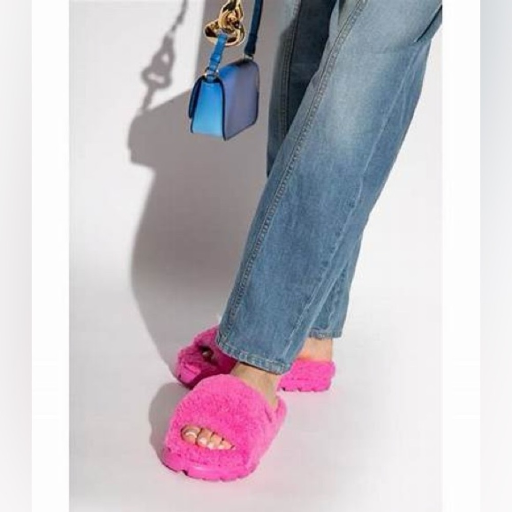UGG Colette Curly Pink Slide Sandals Size 8 NIB - Picture 5 of 6